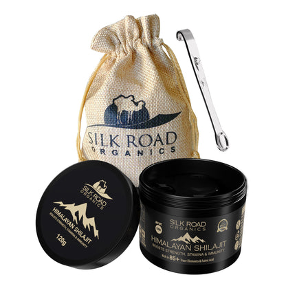 🌿 Pure Himalayan Shilajit Resin | Mineral-Rich Natural Resin | Measuring Spoon Included