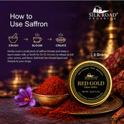Afghan Saffron 3g, Super Negin All-Red Threads from Herat, Afghanistan | Red Gold