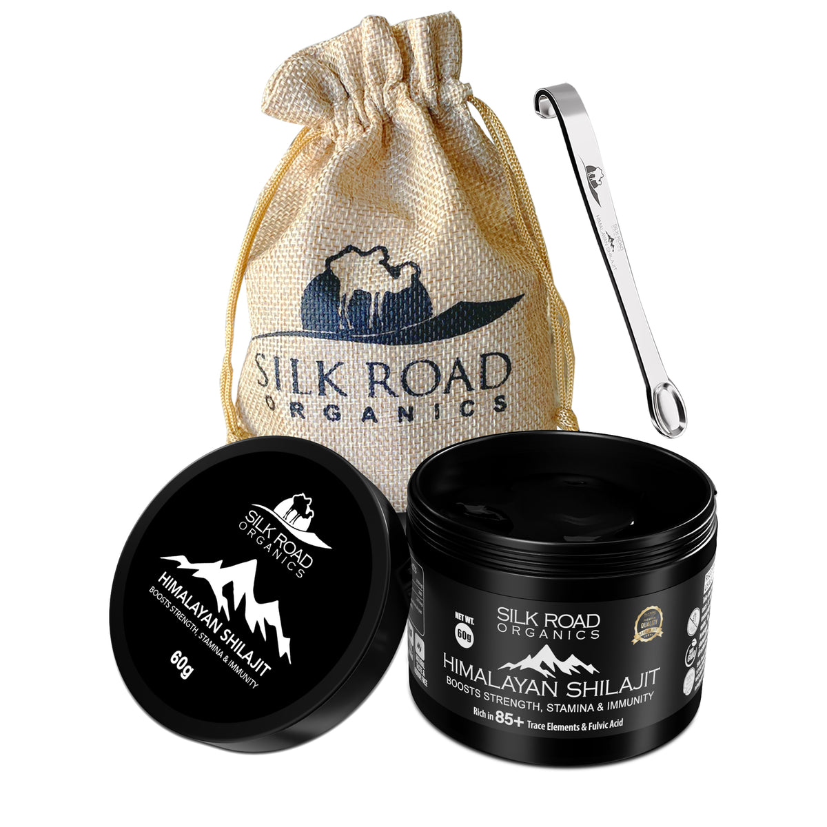 🌿 Pure Himalayan Shilajit Resin 35g | Fulvic Acid & Trace Minerals | Measuring Spoon Included