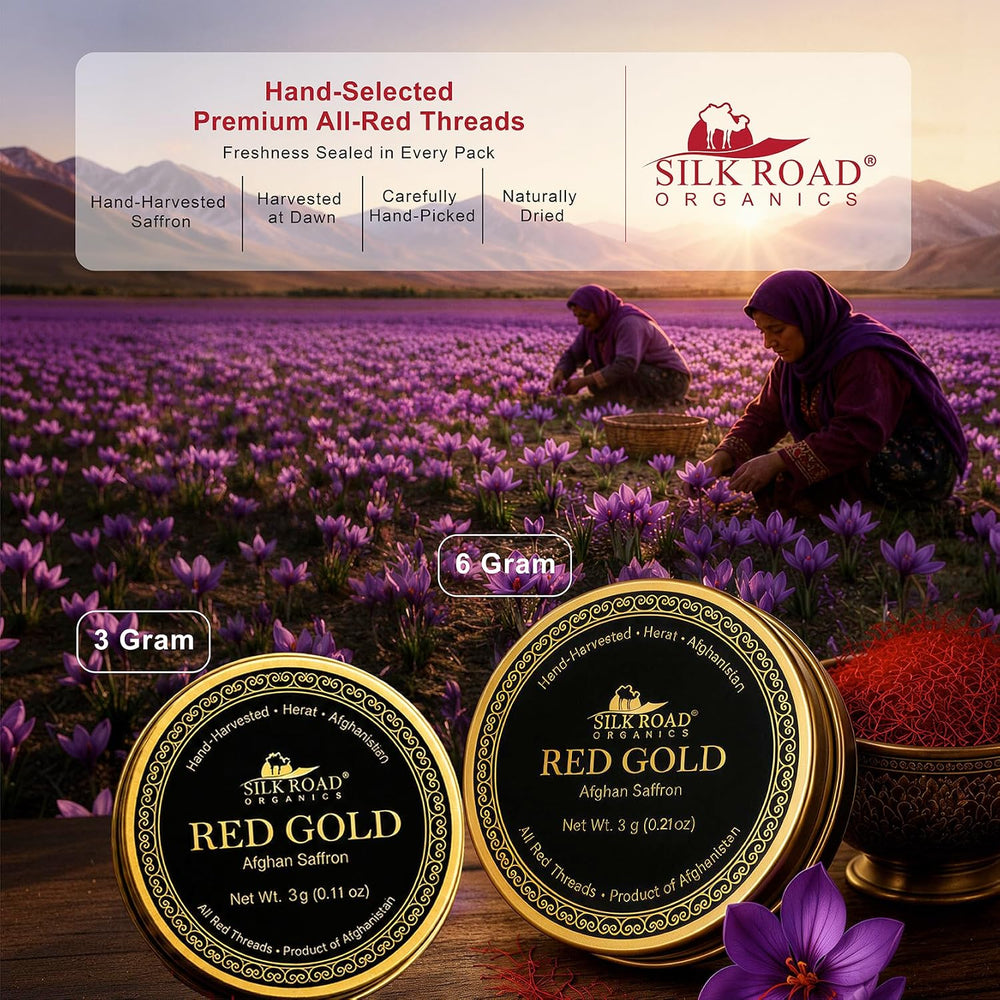 Afghan Saffron 6g, Super Negin All-Red Threads from Herat, Afghanistan | Red Gold