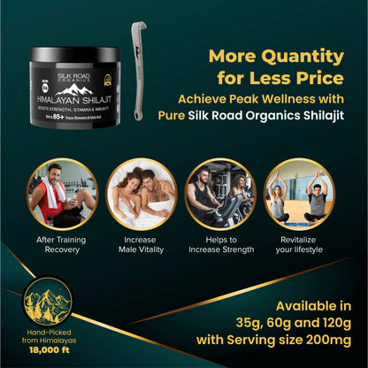 🌿 Pure Himalayan Shilajit Soft Resin