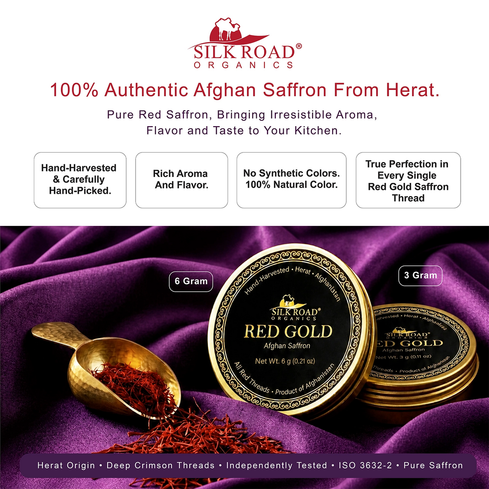 Afghan Saffron 3g, Super Negin All-Red Threads from Herat, Afghanistan | Red Gold