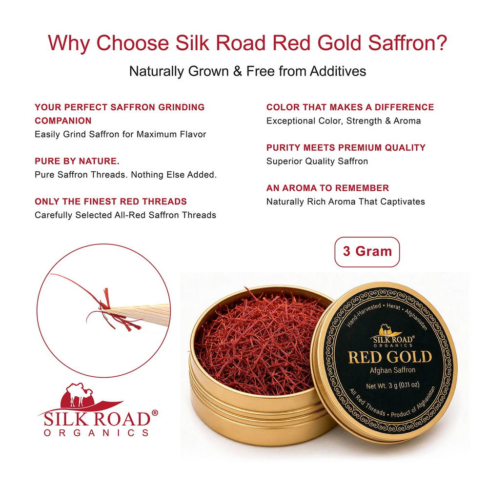 Afghan Saffron 3g, Super Negin All-Red Threads from Herat, Afghanistan | Red Gold