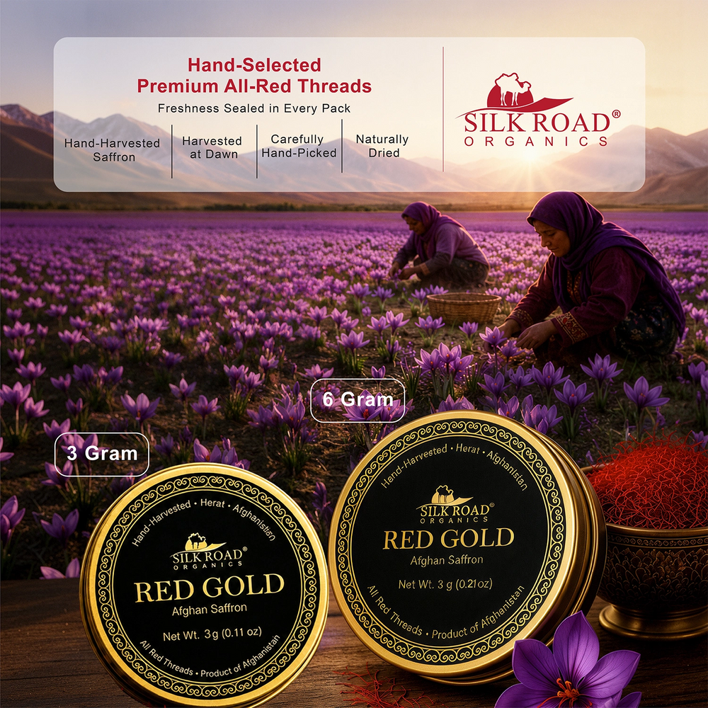 Afghan Saffron 3g, Super Negin All-Red Threads from Herat, Afghanistan | Red Gold