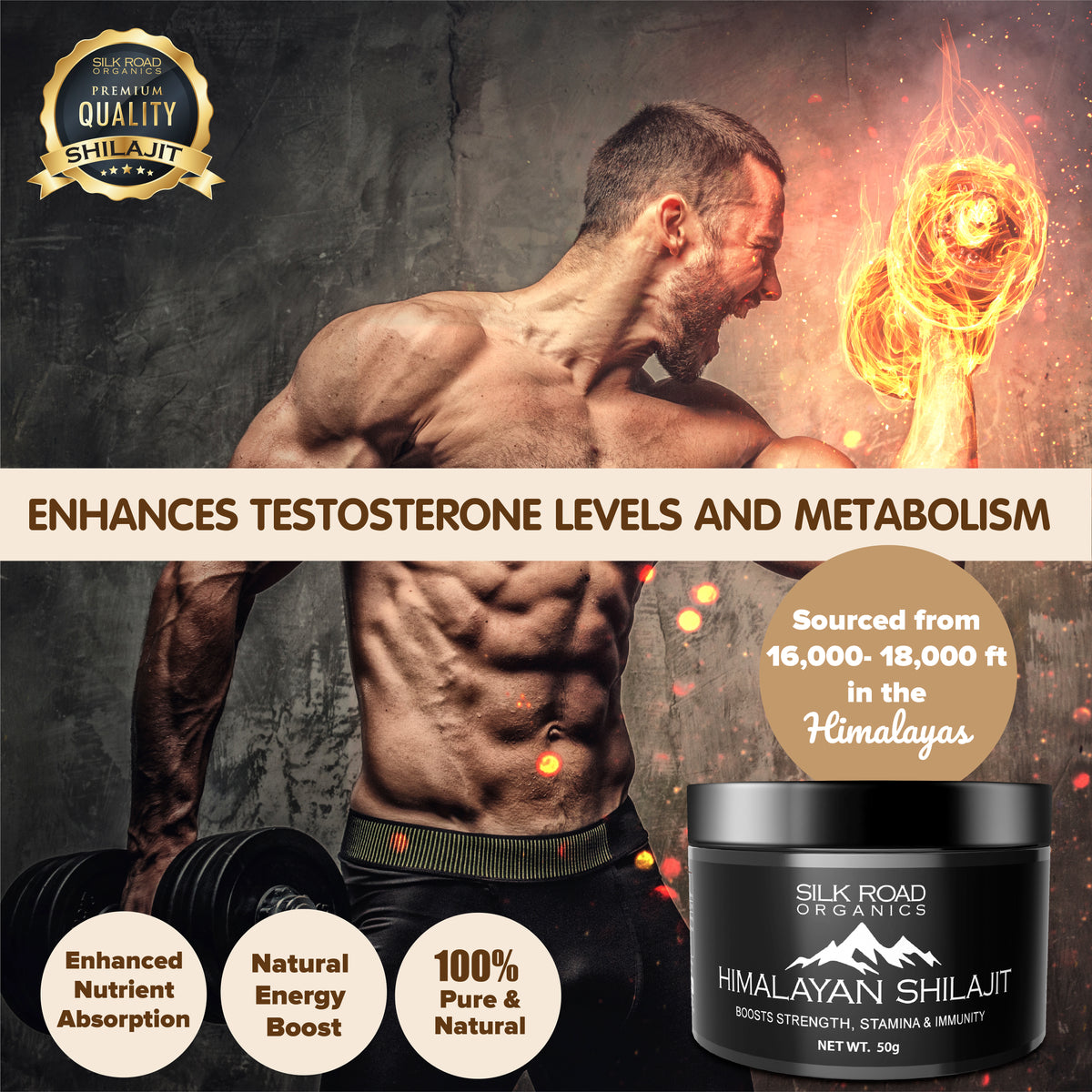 🌿 Pure Himalayan Shilajit Soft Resin